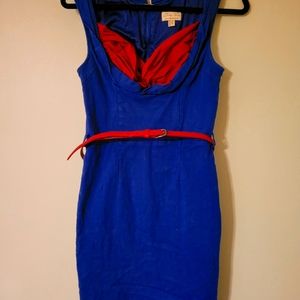 Lindy Bob Pin-up Dress Blue Sz L